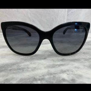 Chanel Black Quilted Sunglasses